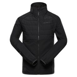 Bluza męska sportowa z wełną merino Alpine Pro Gerl. Czarne bluzy sportowe męskie Alpine Pro, m, bez wzorów, z wełny, bez kaptura, trekkingowe. W wyprzedaży za 419.00 zł.