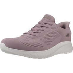 Buty SKECHERS BOBS SQUAD CHAOS Fioletowy. Fioletowe obuwie sportowe damskie Skechers, bez wzorów, z materiału, trekkingowe, Skechers Sport. Za 279.99 zł.