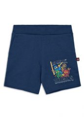Spodenki Bawełniane Dziecięce LEGO NINJAGO Pasi 303 Niebieskie. Niebieskie szorty dla chłopców LEGO, na lato, bez wzorów, z bawełny. Za 54.99 zł.