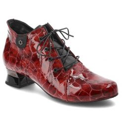 Czerwone Botki Armodo Obuwie Damskie Premium. Czerwone botki damskie Armodo, ze skóry, bez obcasa, na obcasie. Za 389.00 zł.