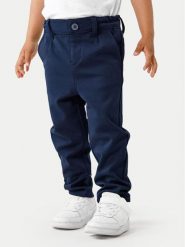 NAME IT Spodnie materiałowe 13223128 Granatowy Regular Fit. Niebieskie spodnie materiałowe dla chłopców Name it, bez wzorów, z materiału. Za 139.99 zł.