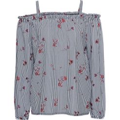 Bluzka z nadrukiem bonprix biel wełny - ciemnoniebieski w paski. Bluzki damskie marki Colour Pleasure. Za 49.99 zł.