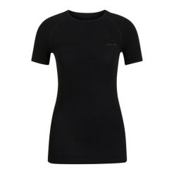Koszulka damska Falke Wool-Tech Light. Czarne t-shirty damskie Falke, bez wzorów, bez kołnierzyka. Za 390.00 zł.