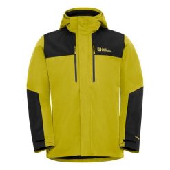 Kurtka w góry męska Jack Wolfskin Jasper. Żółte kurtki męskie Jack Wolfskin, m, bez wzorów, z materiału, eleganckie, z kapturem. Za 1,655.00 zł.