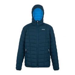 Męska Ocieplana Kurtka Asper. Niebieskie kurtki sportowe męskie Regatta, m, bez wzorów, z puchu, trekkingowe. Za 146.99 zł.