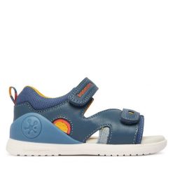 Sandały Biomecanics. Niebieskie sandały chłopięce Biomecanics, bez zapięcia. Za 279.99 zł.