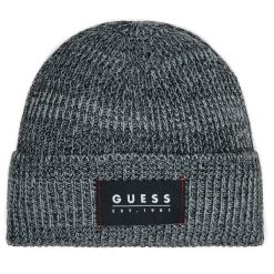 Czapka Guess. Szare czapki i kapelusze męskie Guess, na zimę, z aplikacjami. Za 129.99 zł.