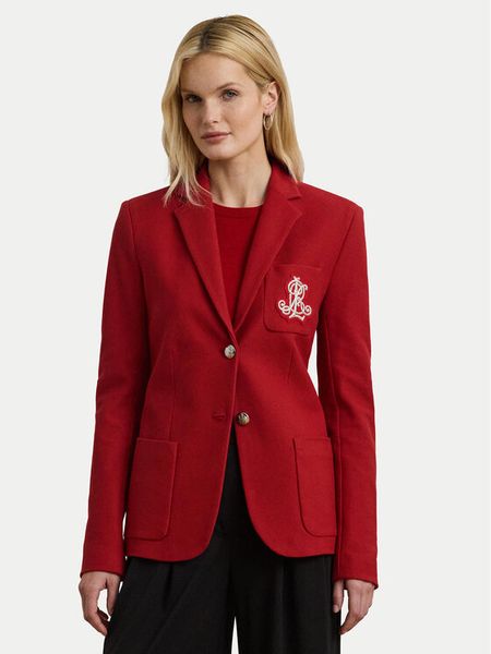 LAUREN RALPH LAUREN Marynarka 200797305026 Czerwony Slim Fit. Czerwone żakiety damskie Lauren Ralph Lauren, xs, bez wzorów, z bawełny. Za 1,169.00 zł.
