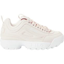 Buty do chodzenia damskie Fila Disruptor. Czerwone obuwie sportowe damskie Fila, bez wzorów, z materiału, trekkingowe. W wyprzedaży za 249.00 zł.