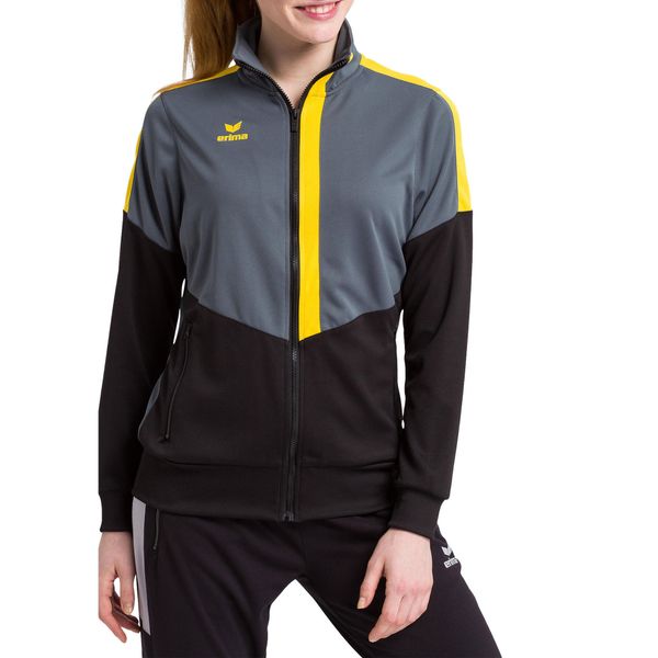 Kurtka damska Erima Worker Squad. Czarne bluzy sportowe damskie Erima, bez wzorów, bez kaptura, do piłki ręcznej. Za 150.65 zł.