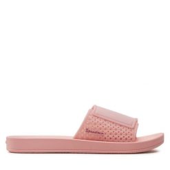 Klapki Ipanema. Czerwone klapki damskie Ipanema, bez wzorów, bez obcasa. Za 79.99 zł.
