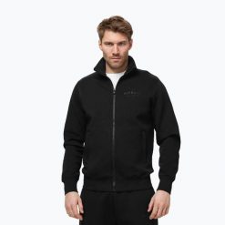 Bluza męska Pitbull Sampson Zip. Czarne bluzy męskie PITBULL, m, bez wzorów, z bawełny, bez kaptura. Za 269.99 zł.