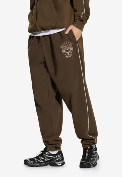 Spodnie dresowe męskie Prosto Athletic. Brązowe spodnie sportowe męskie Prosto., m, z aplikacjami, z bawełny. Za 161.99 zł.