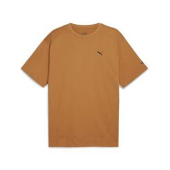 Męska koszulka RAD/CAL PUMA Caramel Latte Beige. Brązowe koszulki sportowe męskie Puma, m, bez wzorów, bez kołnierzyka, bez ramiączek, na jogę i pilates. Za 79.99 zł.