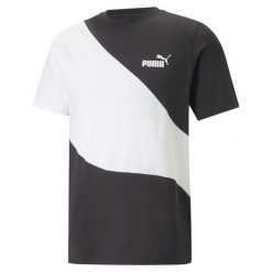 Koszulka Puma Power Cat. Białe koszulki sportowe męskie Puma, l, bez wzorów, z bawełny, bez kołnierzyka, bez ramiączek, na fitness i siłownię. Za 128.55 zł.