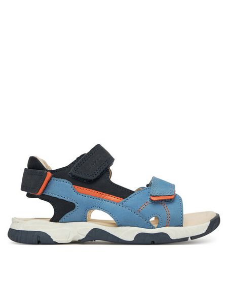Lasocki Kids Sandały CEO-CI12-KING-04 Niebieski. Niebieskie sandały chłopięce Lasocki Kids, z nubiku, bez zapięcia. Za 129.99 zł.