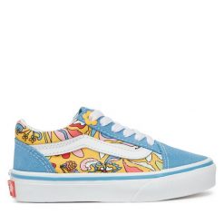 Tenisówki Vans. Niebieskie trampki i tenisówki chłopięce Vans, bez wzorów, bez zapięcia. Za 169.99 zł.
