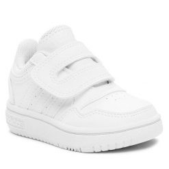 Sneakersy adidas. Białe półbuty dziewczęce Adidas, bez wzorów, bez zapięcia. Za 119.99 zł.