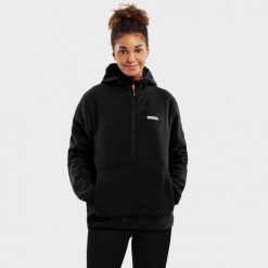 Bluza polarowa z kapturem Damska Avoriaz-W. Czarne bluzy damskie SIROKO, xs, bez wzorów, z polaru, z kapturem. Za 254.00 zł.