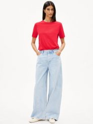 ARMEDANGELS Koszulka damska - Lualaa Kobiety Bawełna czerwony jednolity, M. Czerwone t-shirty damskie ARMEDANGELS, m, bez wzorów, z bawełny, bez kołnierzyka. Za 149.95 zł.