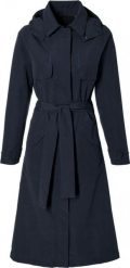 Płaszcz rowerowy Mosse. Niebieskie płaszcze damskie BASIL, m, bez wzorów, z materiału, eleganckie, bez kaptura. Za 649.90 zł.