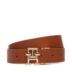 Pasek Damski Tommy Hilfiger. Brązowe paski damskie Tommy Hilfiger, bez wzorów. Za 309.99 zł.