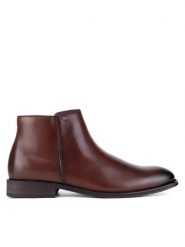 Gino Rossi Botki FABIO-04 124 AM Brązowy. Brązowe botki męskie Gino Rossi, bez wzorów, ze skóry, bez zapięcia. Za 359.99 zł.
