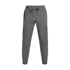 Spodnie dresowe Under Armour męskie L, poliester, kieszenie cargo. Szare spodnie sportowe męskie Under Armour, l, bez wzorów, z dresówki, na fitness i siłownię. Za 373.70 zł.