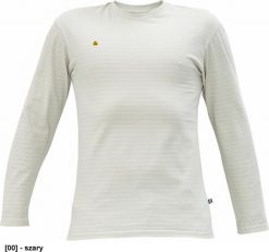 CERVA NOYO ESD LS - t-shirt z długim rękawem - szary L. Szare bluzki z długim rękawem męskie CERVA, l, bez wzorów, bez kołnierzyka. Za 72.55 zł.