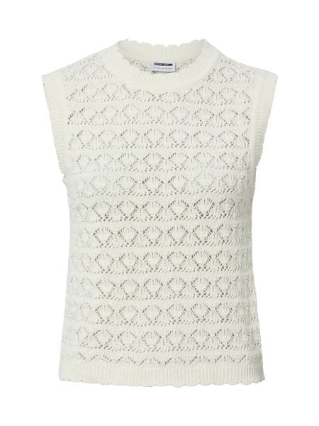 Noisy May Sweter NMLaika Kobiety biały, M. Białe swetry damskie Noisy may, m, bez wzorów, z dzianiny, bez kołnierzyka, bez ramiączek, bez kaptura. Za 89.95 zł.