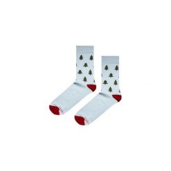 Skarpetki Xmas Trees. Niebieskie skarpety męskie marki Soxstory, z napisami. Za 20.00 zł.