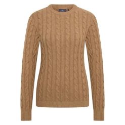 Sweter damski HV Polo Tally. Brązowe swetry damskie HV POLO, na zimę, bez wzorów, bez kołnierzyka, bez ramiączek, bez kaptura. Za 379.50 zł.