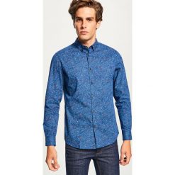 Wzorzysta koszula slim fit - Niebieski. Koszule męskie marki Reserved. Za 119.99 zł.