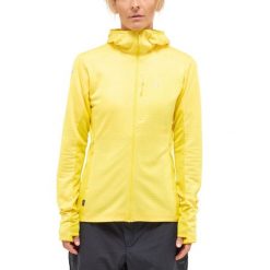Damska Bluza Górska Mid Layer Lekka z Kapturem L.I.M Mid Fast II. Żółte bluzy damskie Haglöfs, l, bez wzorów, z kapturem. W wyprzedaży za 299.00 zł.
