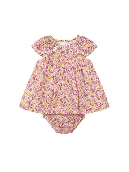 Mayoral Sukienka codzienna 1806 Różowy Regular Fit. Czerwone sukienki dla dziewczynek Mayoral, bez wzorów, z bawełny, bez ramiączek. Za 144.99 zł.