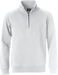 Clique Classic Half Zip bluza ½ zip unisex z ukrytą kieszenią boczną. Białe bluzy męskie CLIQUE, s, bez wzorów, z bawełny, bez kaptura. Za 220.51 zł.