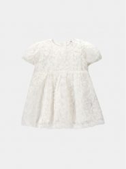 Coccodrillo Sukienka elegancka WC4128202EBG Écru Regular Fit. Sukienki dla dziewczynek COCCODRILLO, bez wzorów, z syntetyku, eleganckie, bez ramiączek. Za 69.90 zł.