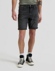 MESKIE SZORTY LEE RIDER SHORT ANTHRACITE 112376372. Szorty męskie Lee, bez wzorów, z jeansu. Za 159.99 zł.