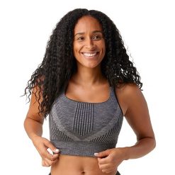 Biustonosz termoaktywny Smartwool Intraknit Strappy. Czarne bielizna termoaktywna damska Smartwool, l, bez wzorów, bez ramiączek. Za 229.99 zł.