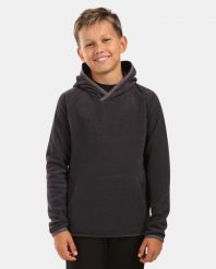 Chłopięca bluza polarowa z kapturem Kilpi FLOND-JB. Czarne bluzy dla chłopców Kilpi, bez wzorów, z materiału, bez ramiączek, z kapturem. Za 112.21 zł.