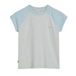 Damska koszulka z raglanowym rękawem z bawełny organicznej Superdry Essential. Białe t-shirty damskie Superdry., xs, bez wzorów, z bawełny, klasyczne, bez kołnierzyka. Za 127.15 zł.