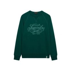 Bluza z nadrukiem Superdry Merchant Vintage. Zielone bluzy męskie Superdry., m, bez wzorów, bez kaptura. Za 327.70 zł.