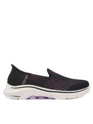 Skechers Półbuty 125211/BKMT Czarny. Czarne półbuty damskie Skechers, bez wzorów, z materiału, bez obcasa, na płaskiej podeszwie, bez zapięcia. Za 309.99 zł.