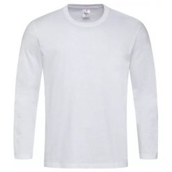 Koszulka Z Długim Rękawem Unisex Comfort Dla Dorosłych. Białe t-shirty damskie Stedman, bez wzorów, bez kołnierzyka. Za 71.99 zł.