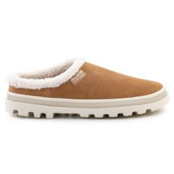 Buty Palladium Palladune Mule Warm 74337-252-M brązowe. Brązowe kapcie damskie bez wzorów. Za 490.22 zł.