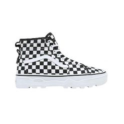 Buty Vans Sentry Sk8-Hi WC wzór w kratę. Białe trampki i tenisówki damskie Vans, bez wzorów, eleganckie, bez zapięcia. W wyprzedaży za 438.40 zł.