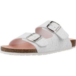 Sandały PABLOSKY 440503P Biały. Białe sandały damskie Pablosky, bez wzorów, z materiału, bez obcasa, bez zapięcia. Za 175.99 zł.