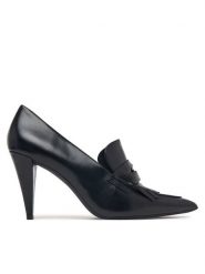 Tommy Hilfiger Szpilki Th Penny Bar Pointy Pump FW0FW09529 Czarny. Czarne szpilki damskie Tommy Hilfiger, bez wzorów, ze skóry, bez obcasa, bez zapięcia. Za 569.99 zł.