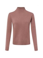 Marie Lund bluzka z czystego kaszmiru Kobiety Kaszmir różowy, XL. Czerwone bluzki damskie Marie Lund, xl, bez wzorów, z kaszmiru, bez kołnierzyka, bez ramiączek. Za 799.95 zł.