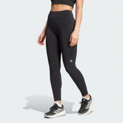 Legginsy Own the Run Full-Length. Niebieskie legginsy damskie Adidas, xs, bez wzorów, z materiału, do biegania. W wyprzedaży za 209.30 zł.